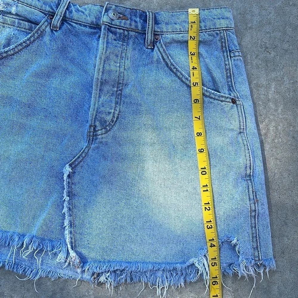 We the Free Free People Y2K Denim Mini Skirt Size 28